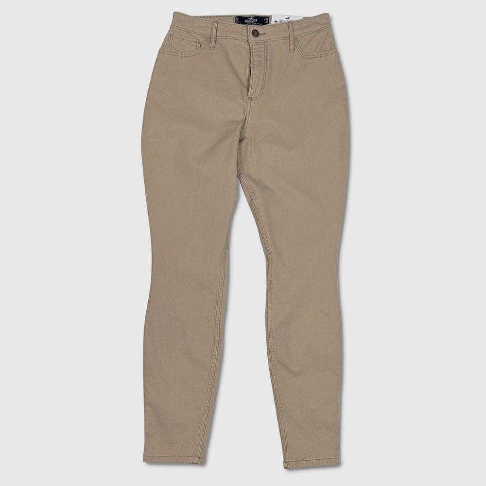 Hollister Curvy High-Rise Super Skinny Pants - NWT Womens 7‎ R Tan - #46427-B1